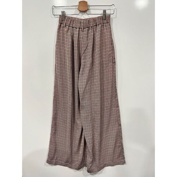 Wide leg houndstooth pattern trousers women’s xs - Picture 9 of 9